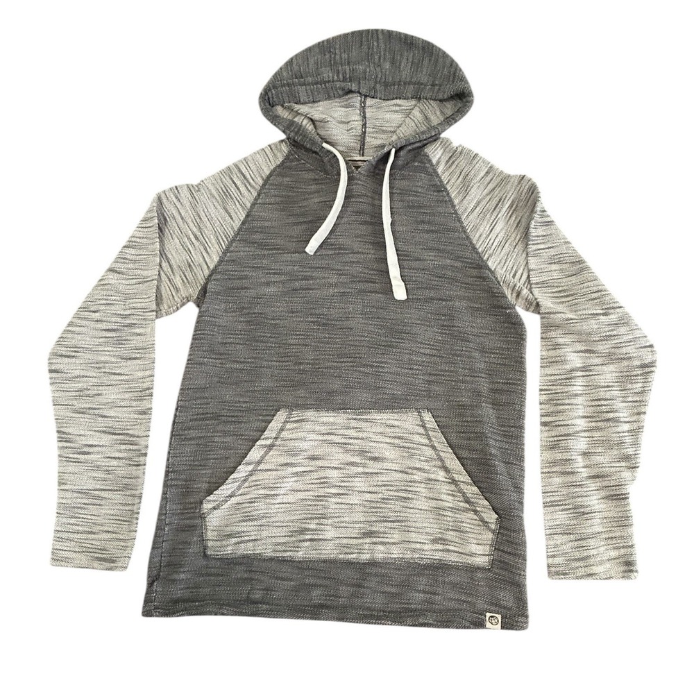 Free Planet L/S Medium Weight Pullover Kangaroo Pocket Hoodie Womens Size M Gray - Picture 6 of 11